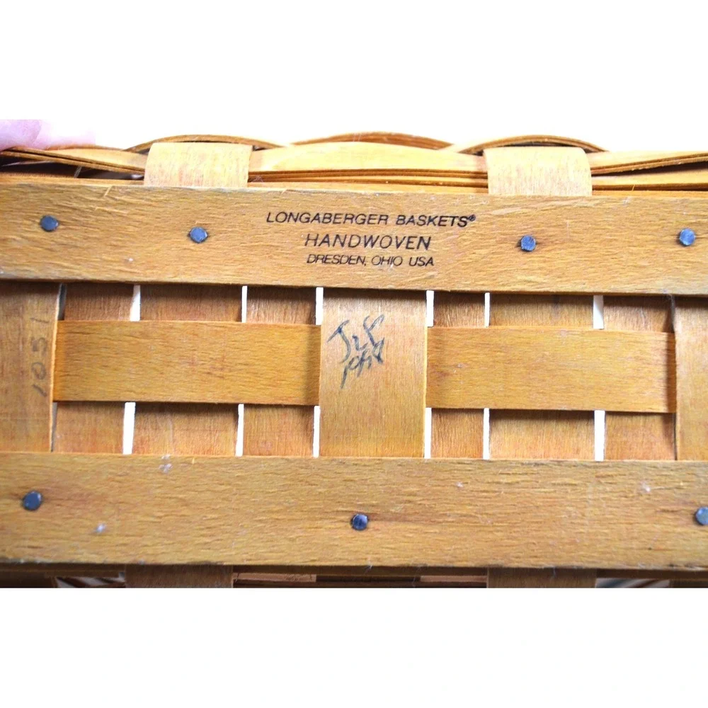 Vtg 1998 Longaberger Christmas Coll. Glad Tidings‎ Basket Protector Cloth Liner